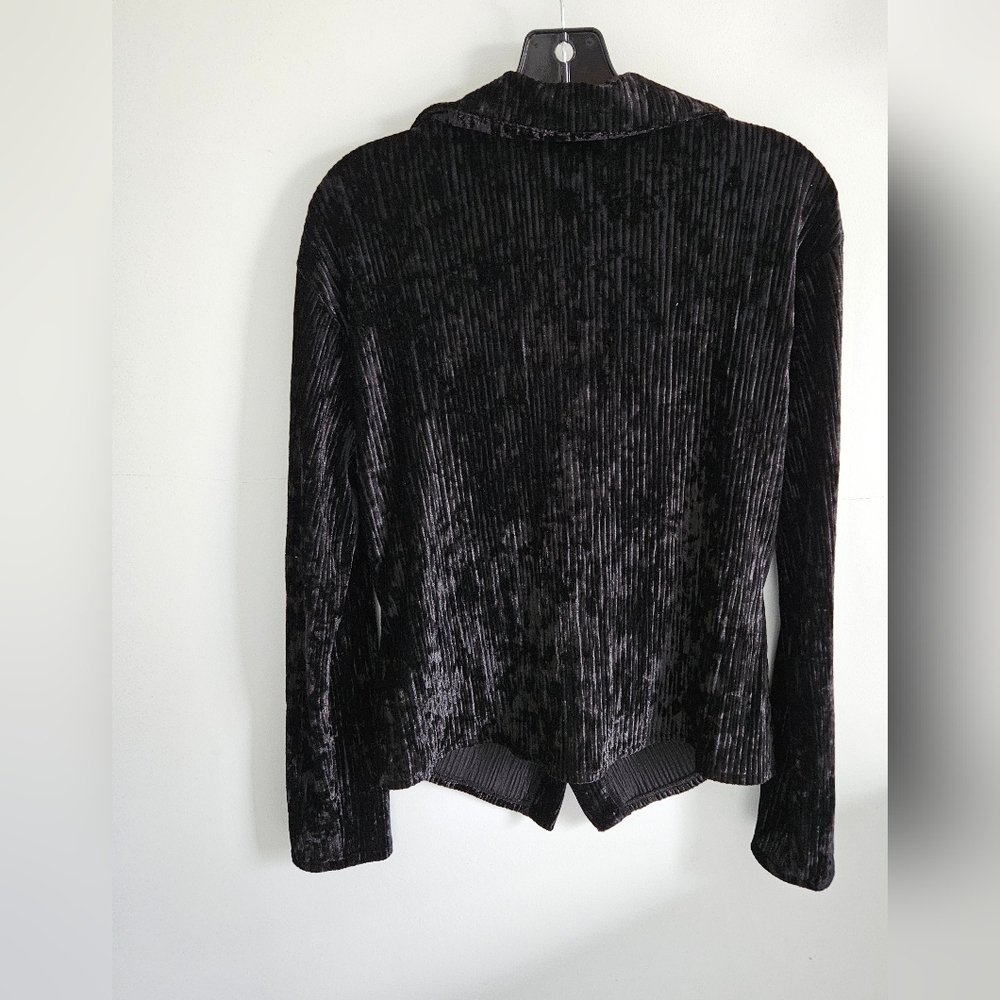 Jos Ribkoff Set Black Velvet Ribbed Set Top And Pants - Picture 7 of 10